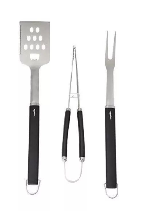 SALE - LAST ONE!!!  Amazon Basics 3 piece Barbecue set BBQ, Complete with bag  NOW £7.00