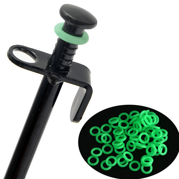 Glow in the Dark Outdoor Camping Tent Peg Rings - For Night Fishing & Camping