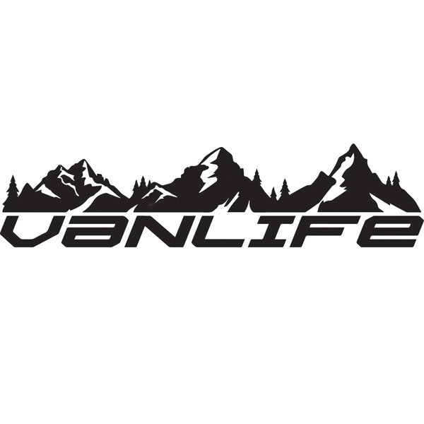 Vanlife & Mountains Graphic Vehicle Sticker 2 sizes x1off