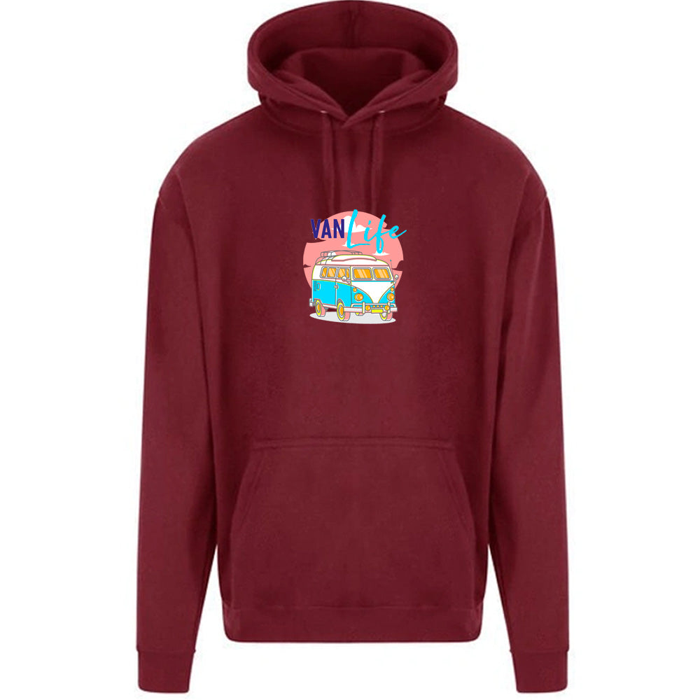 Unisex PRO RTX RX350 - Ultimate Comfort Pro Hoodie with Brushed Fleece with "Van Life Neon" Graphic (Various Sizes)