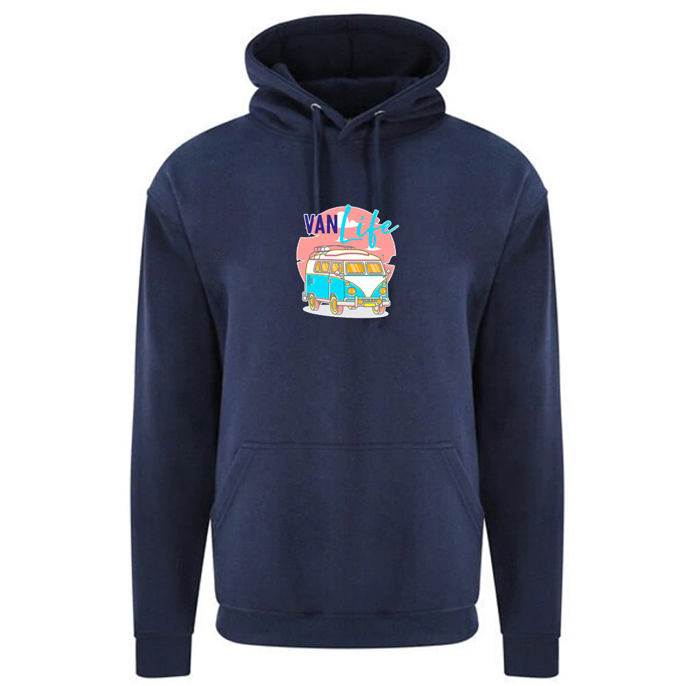 Unisex PRO RTX RX350 - Ultimate Comfort Pro Hoodie with Brushed Fleece with "Van Life Neon" Graphic (Various Sizes)