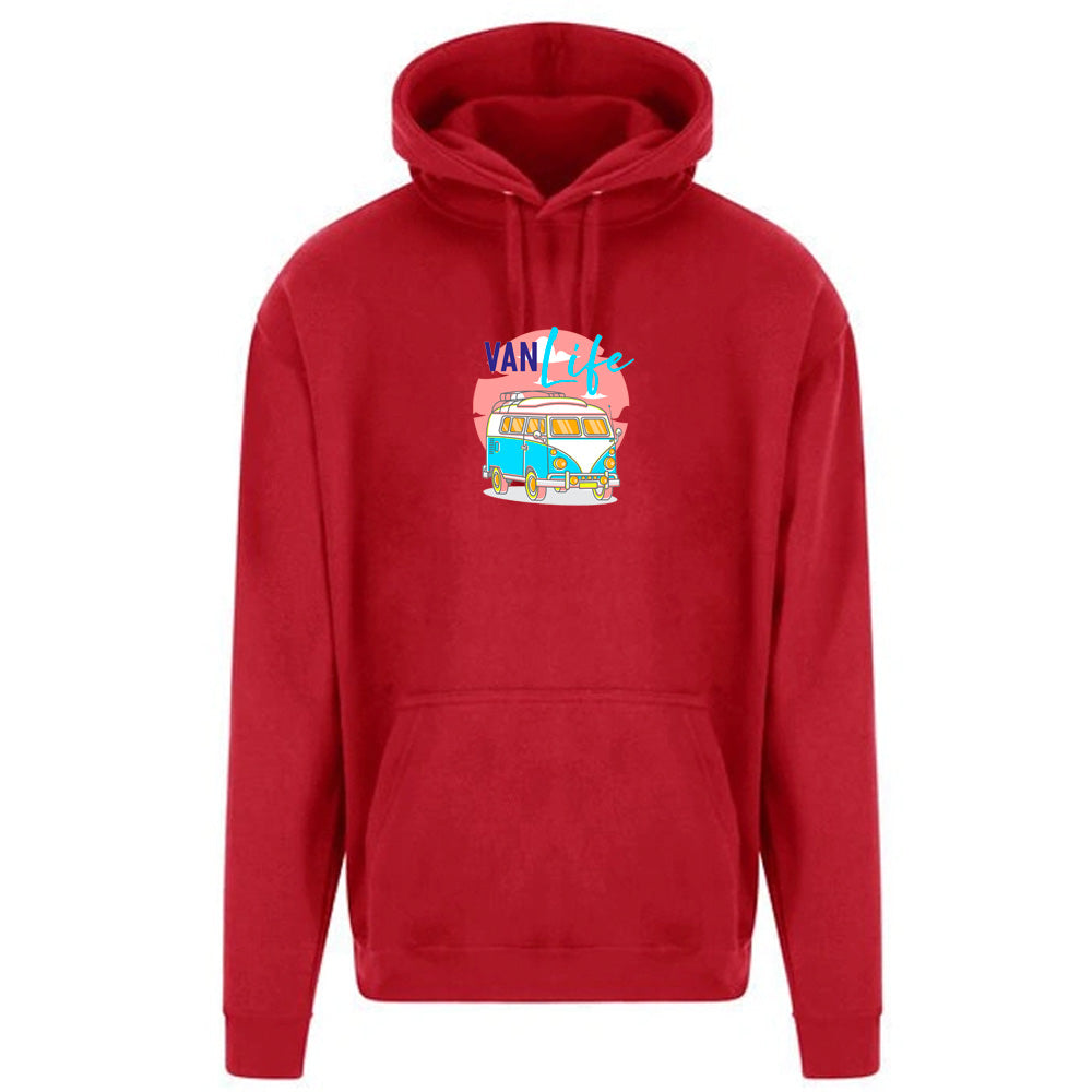 Unisex PRO RTX RX350 - Ultimate Comfort Pro Hoodie with Brushed Fleece with "Van Life Neon" Graphic (Various Sizes)