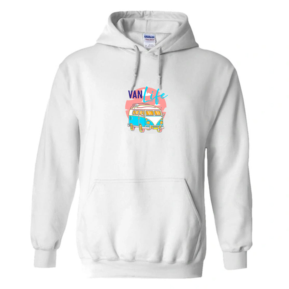 Unisex PRO RTX RX350 - Ultimate Comfort Pro Hoodie with Brushed Fleece with "Van Life Neon" Graphic (Various Sizes)
