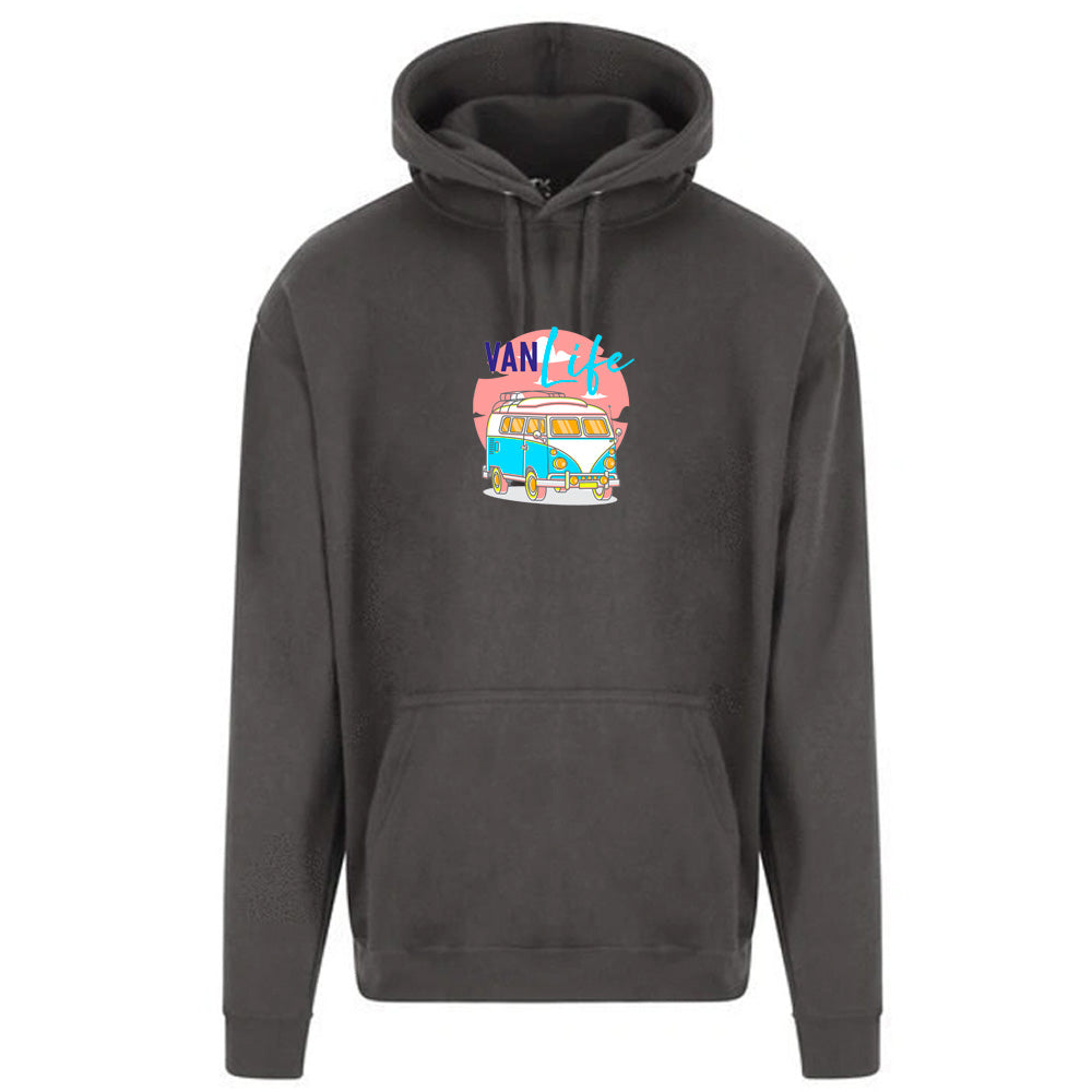 Unisex PRO RTX RX350 - Ultimate Comfort Pro Hoodie with Brushed Fleece with "Van Life Neon" Graphic (Various Sizes)