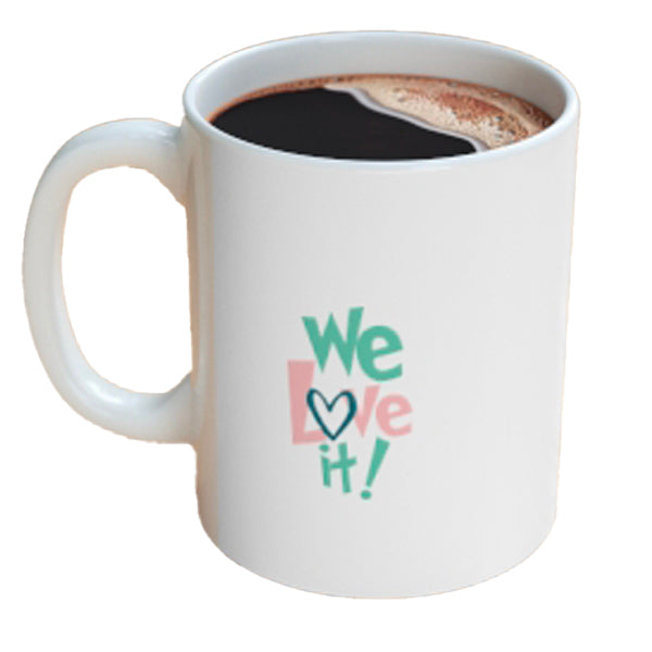 Ceramic Mug 11oz with "Camper Life - We Love It"