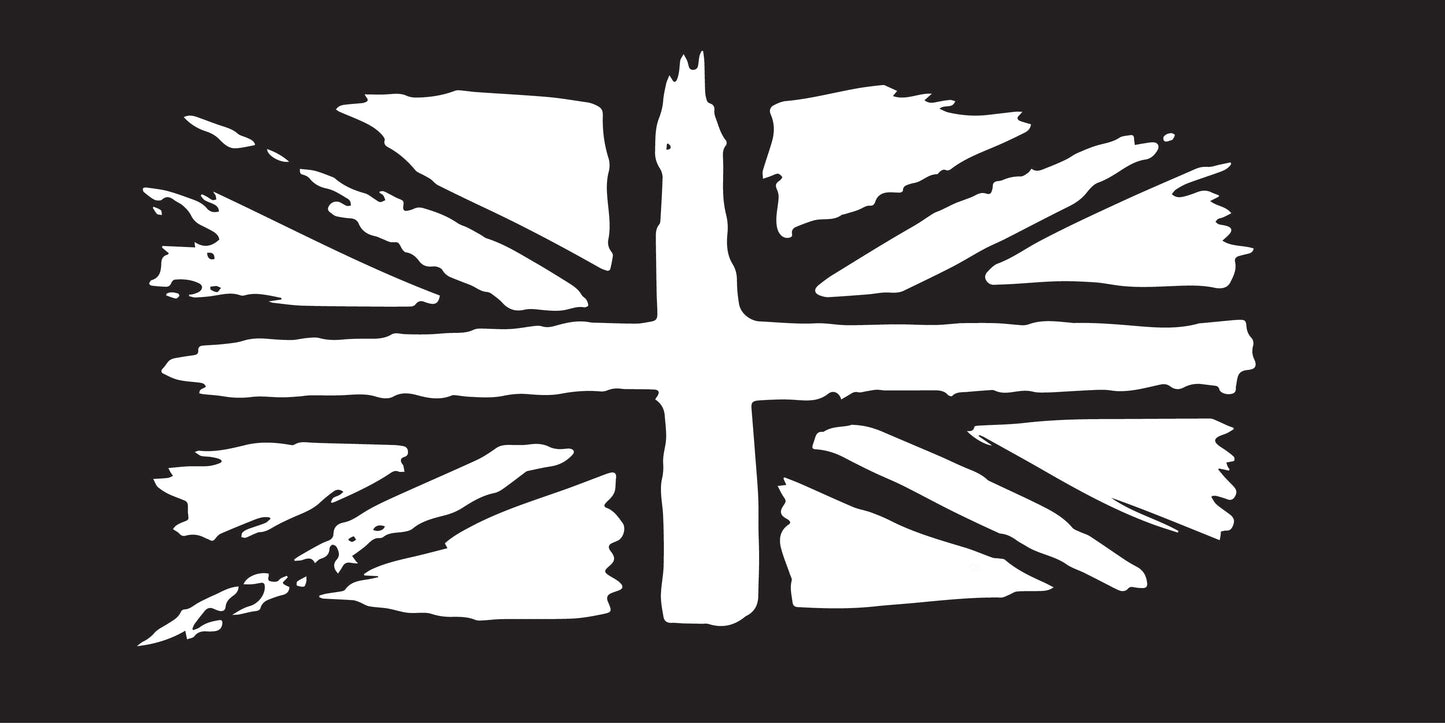 Big Messy Union Jack Flag Bonnet Or Rear Graphic - Colour Options Available