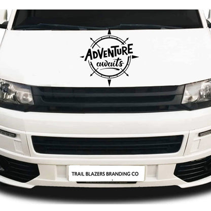 Adventure Awaits Vehicle Sticker ideal for any vehicle (4 size options available singles or pairs)