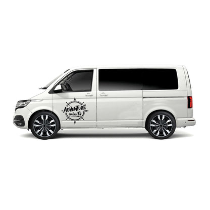 Adventure Awaits Vehicle Sticker ideal for any vehicle (4 size options available singles or pairs)