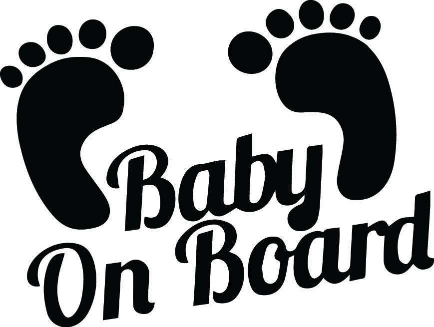 Baby on Board Sticker 150mm length ideal for any vehicle x1off