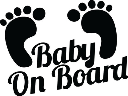 Baby on Board Sticker 150mm length ideal for any vehicle x1off