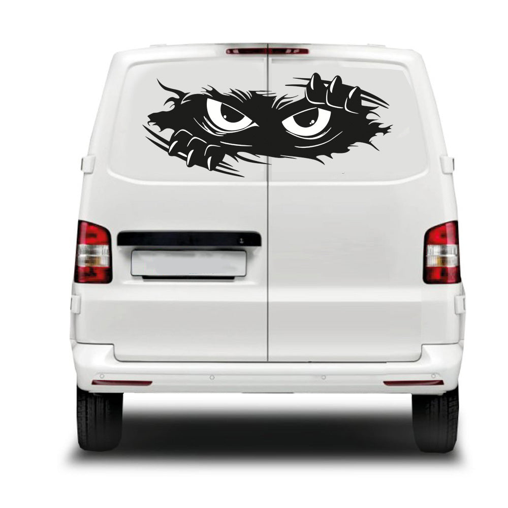 Evil or Scared Eyes Sticker ideal for any vehicle (4 size options available)