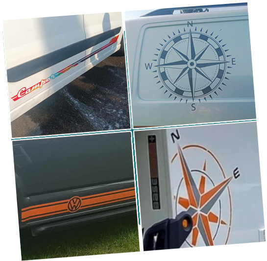 a range of bespoke vehicle graphics created and supplied by us