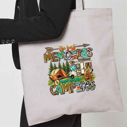 Natural Tote Bag with  "Making Memories are made" on both sides