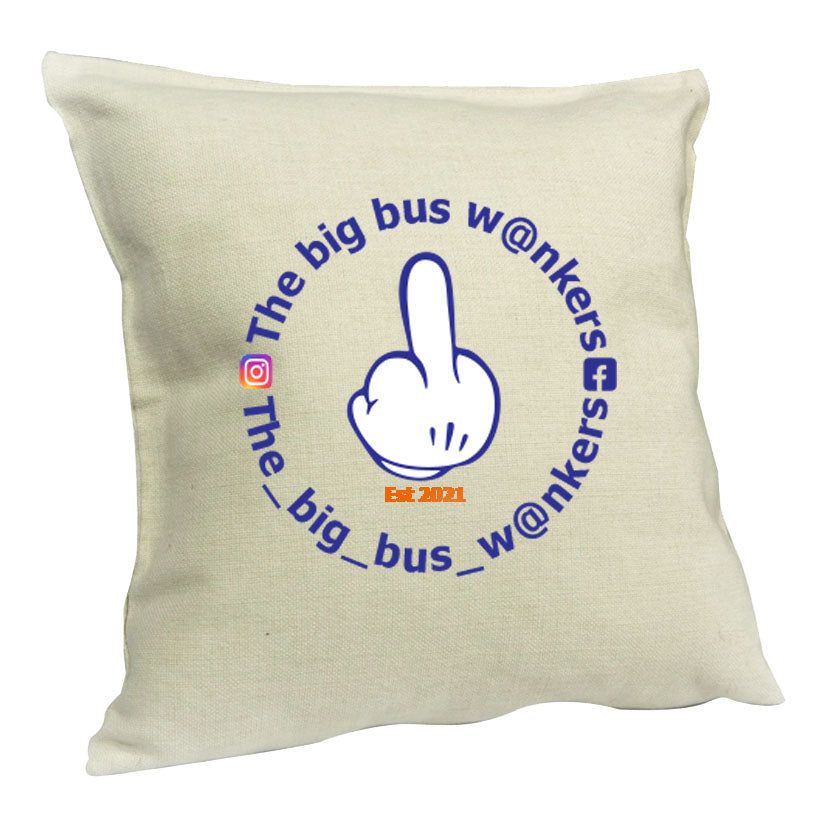 Big Bus Wankers Club Cushion & Cover