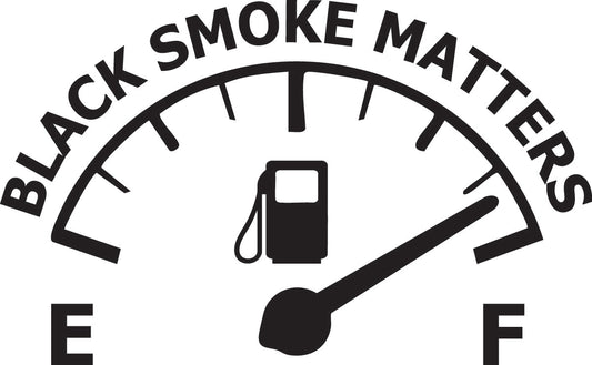 "Black Smoke Matters" Sticker 150mm length ideal for any vehicle x1off