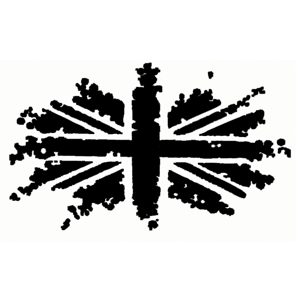 New Messy Union Jack Flag Vehicle Graphic - 4 sizes available (various colours)