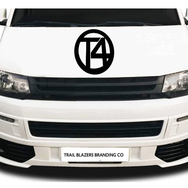 T4 VW Logo Sticker ideal for any VW vehicle (4 size options available singles or pairs)