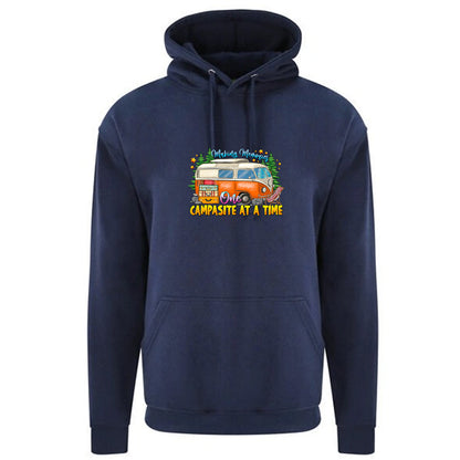 Unisex PRO RTX RX350 - Ultimate Comfort Pro Hoodie with Brushed Fleece with "One Campasite At a Time" Graphic (Various Sizes)