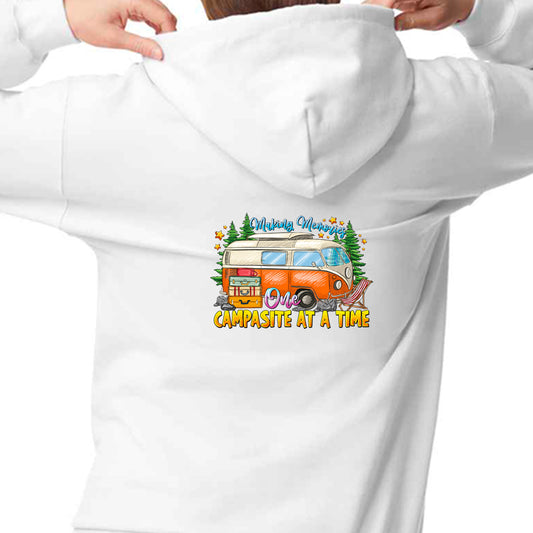 Unisex PRO RTX RX350 - Ultimate Comfort Pro Hoodie with Brushed Fleece with "One Campasite At a Time" Graphic (Various Sizes)