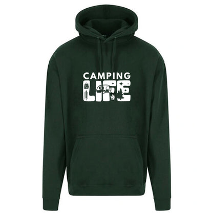 Unisex PRO RTX RX350 - Ultimate Comfort Pro Hoodie with Brushed Fleece with "Camper Life" Graphic (Various Sizes)