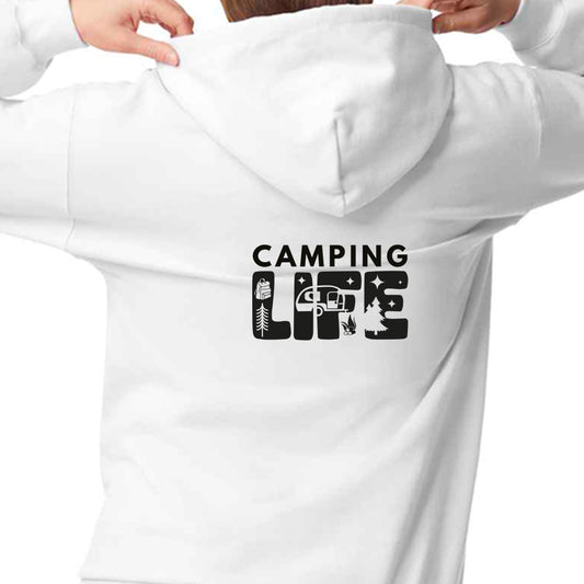 Unisex PRO RTX RX350 - Ultimate Comfort Pro Hoodie with Brushed Fleece with "Camper Life" Graphic (Various Sizes)
