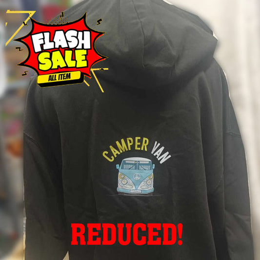SALE!!: Last ONE!! Black Unisex Camper Van VW Hoody X Large - Now £18.00