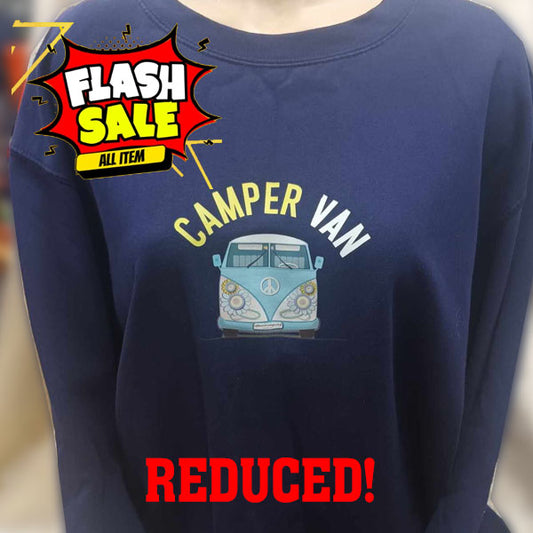 SALE!!: Last ONE!! Unisex Camper Van VW Sweatshirt X Large -  Now £15.00