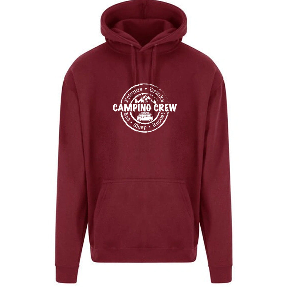 Unisex PRO RTX RX350 - Ultimate Comfort Pro Hoodie with Brushed Fleece with Camping Crew Graphic (Various Sizes)