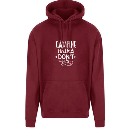 Unisex PRO RTX RX350 - Ultimate Comfort Pro Hoodie with Brushed Fleece with camping hair Don't Care Graphic (various Sizes Available)