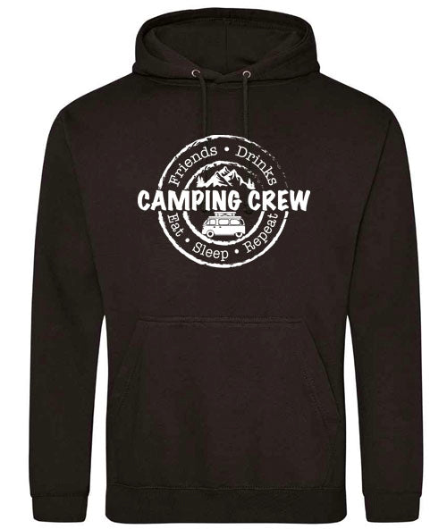 Unisex PRO RTX RX350 - Ultimate Comfort Pro Hoodie with Brushed Fleece with Camping Crew Graphic (Various Sizes)