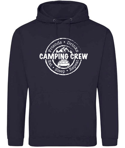 Unisex PRO RTX RX350 - Ultimate Comfort Pro Hoodie with Brushed Fleece with Camping Crew Graphic (Various Sizes)