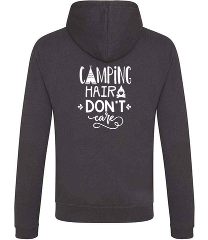 Zoodie: Unisex SoftStyle Hoodie with "Camping hair Don't Care" on (Various colours & sizes) available)