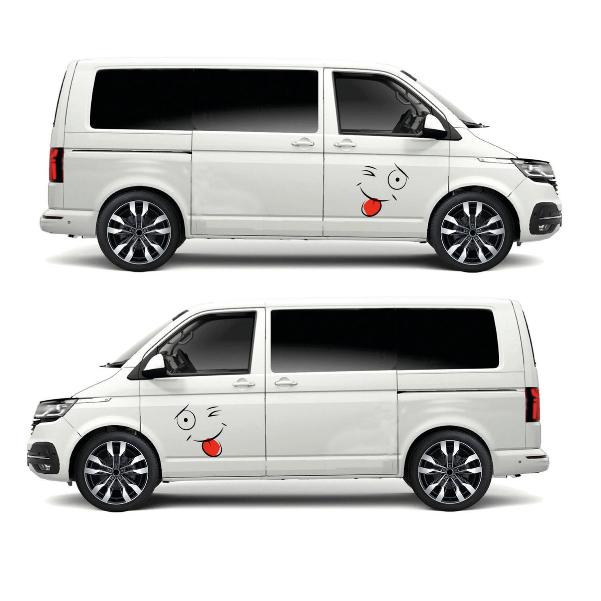 Cheeky Face Sticker ideal for any vehicle (3 size options available singles or pairs)