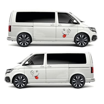Cheeky Face Sticker ideal for any vehicle (3 size options available singles or pairs)