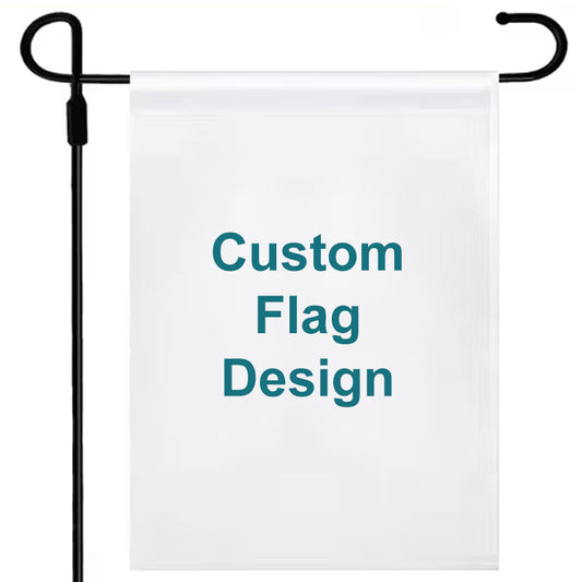 Custom Flag Design Your Own - 2 options (17 x12") Polyester Flag with Optional Pole