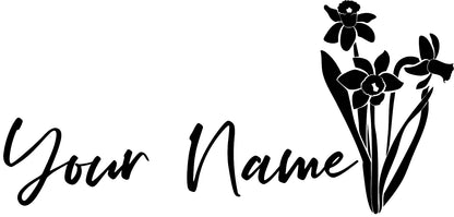 Custom Flower Camper | Motorhome | Car  Name Graphic x1off