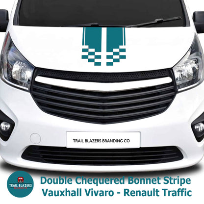 Cube with PinStripe Vinyl Bonnet/Tailgate Stripe x1 Off - Universal Vehicle ( Various & Size Options)