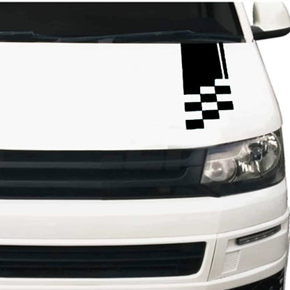 Double Cheques Bonnet Graphics Left or Right side - any vehicle - Options available