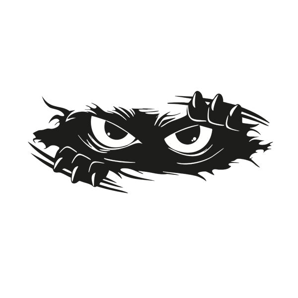Evil or Scared Eyes Sticker ideal for any vehicle (4 size options available)