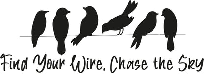 "Find Your Wire Chase The Sky" Sticker ideal for any vehicle x1off  (options available)