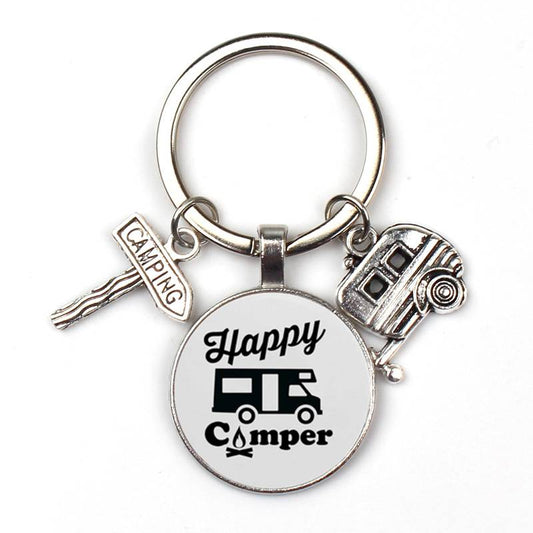 Gift: Stainless Steel Camping Keychain for Happy Campers