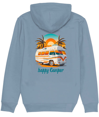 Hoodie: Unisex Gildan SoftStyle Hoodie with "Happy Camper" on (Various colours & sizes available)