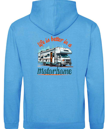 Hoodie: Unisex Gildan SoftStyle Hoodie with "Life is better in a motorhome" on (Various colours & sizes available) (Copy)