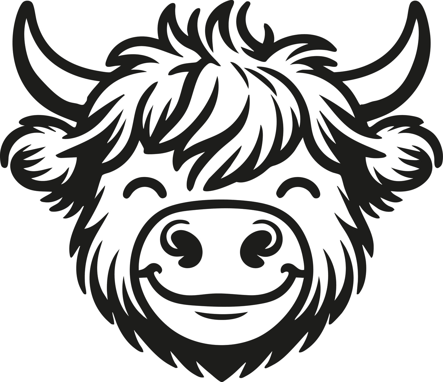 "Highland Cow"Sticker ideal for any vehicle x1off (3 size options available)