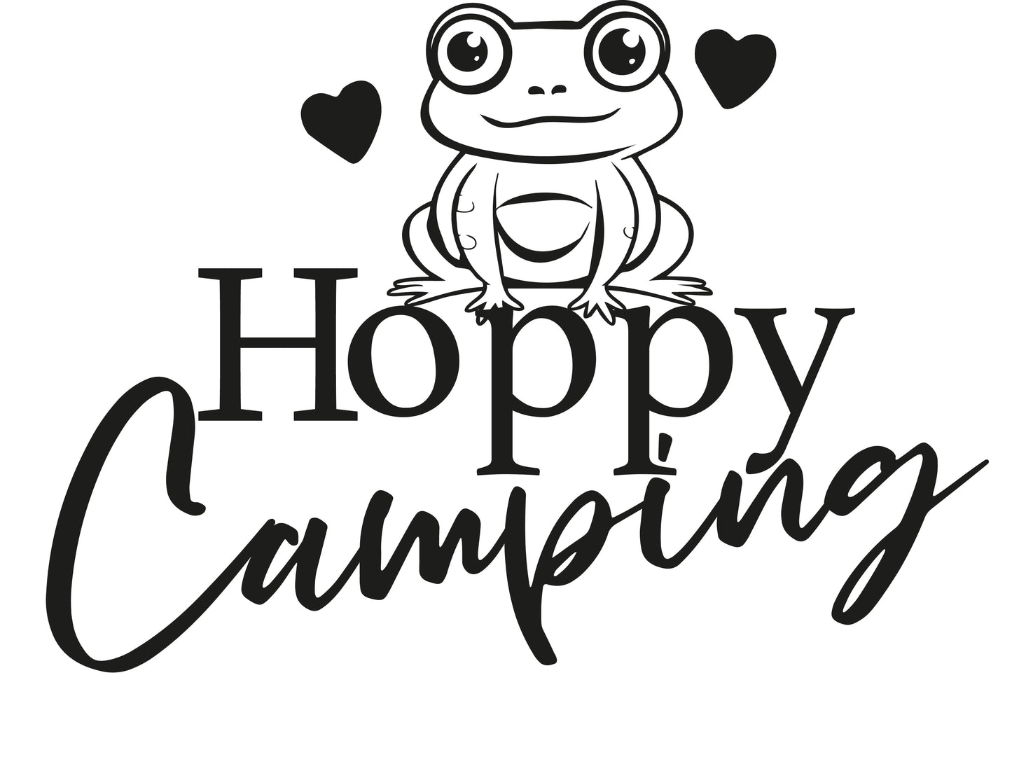 Hoppy Camping Vehicle Sticker x1 (2 size options available)