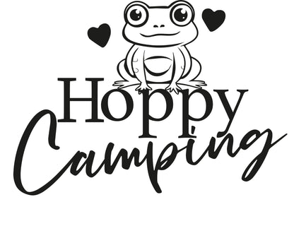 Hoppy Camping Vehicle Sticker x1 (2 size options available)