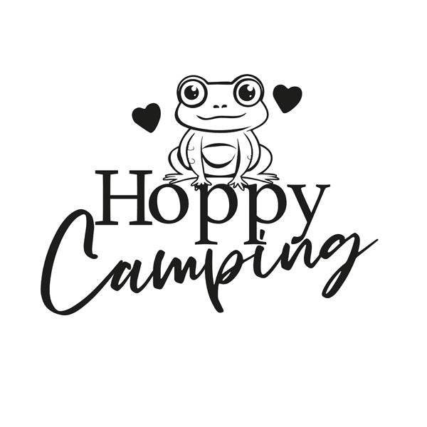 Hoppy Camping Vehicle Sticker x1 (2 size options available)
