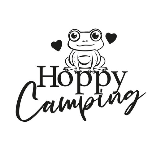 Hoppy Camping Vehicle Sticker x1 (2 size options available)