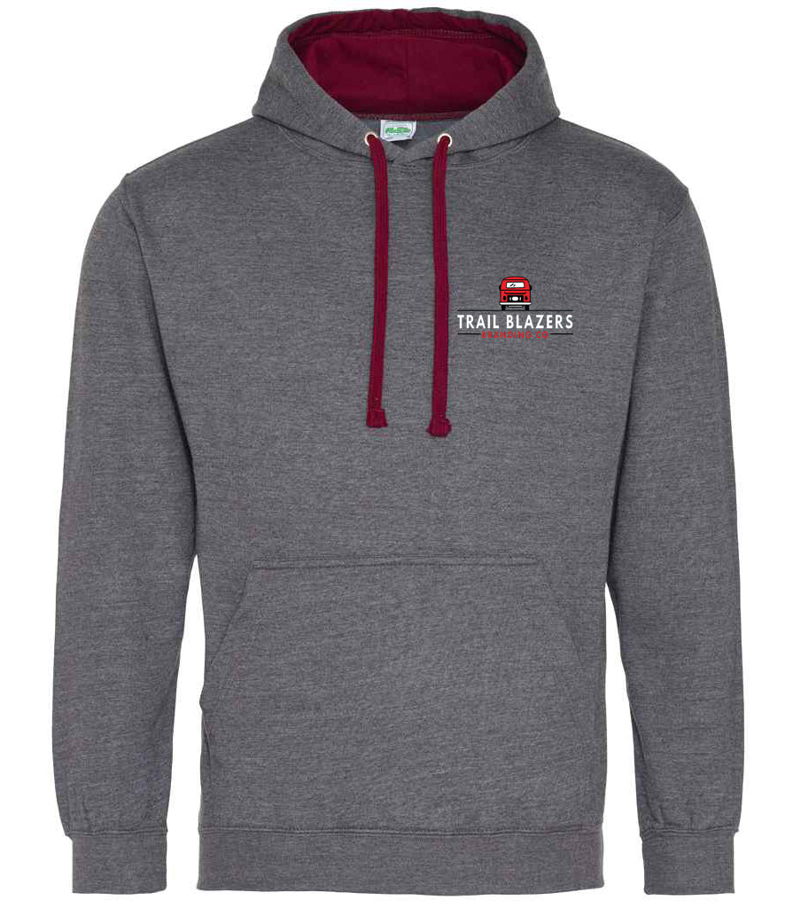 Hoodie: Unisex Trail Blazers Branded AWDis Varsity Hoodie (Various colours & sizes available)