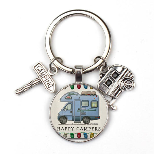 Gift: Stainless Steel Camping Keychain for Camper Lovers